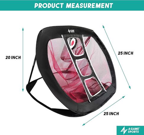 شبكة تقطيع الجولف الرياضية منبثقة مع حصيرة - شبكات تدريب الجولف للفناء الخلفي | ملحقات الجولف الداخلية/الخارجية لدقة التقطيع وممارسة التأرجح in Kuwait