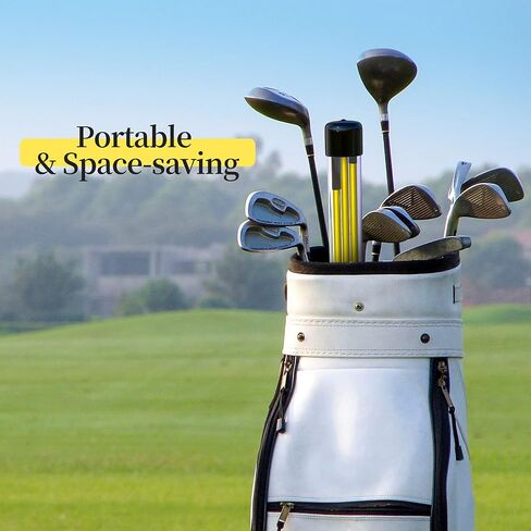 MoKo Golf Alignment Stick, 2 Set Golf Alignment Rods, 48" Collapsible Alignment Stick Golf Training Aid for Aiming, Putting, Posture Corrector, Golf Practice Sticks with Clear Tube Case in Saudi Arabia