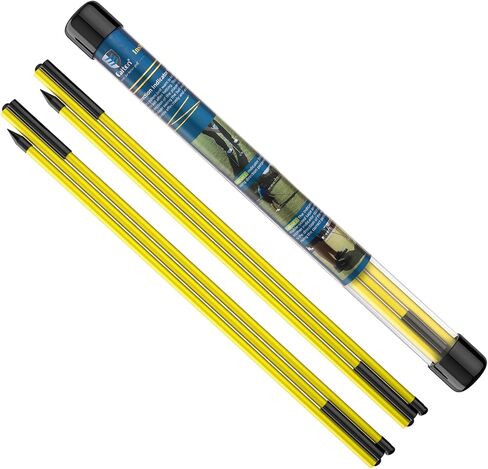 MoKo Golf Alignment Stick, 2 Set Golf Alignment Rods, 48" Collapsible Alignment Stick Golf Training Aid for Aiming, Putting, Posture Corrector, Golf Practice Sticks with Clear Tube Case in Saudi Arabia