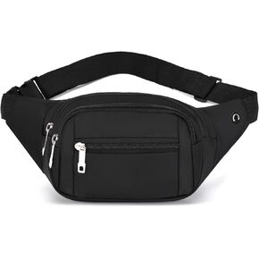 DAITET Crossbody Fanny Pack للرجال والنساء، حقيبة خصر كبيرة وحقيبة الورك مع حزام قابل للتعديل للتمرين في الهواء الطلق والسفر والجري والمشي لمسافات طويلة وركوب الدراجات in Kuwait