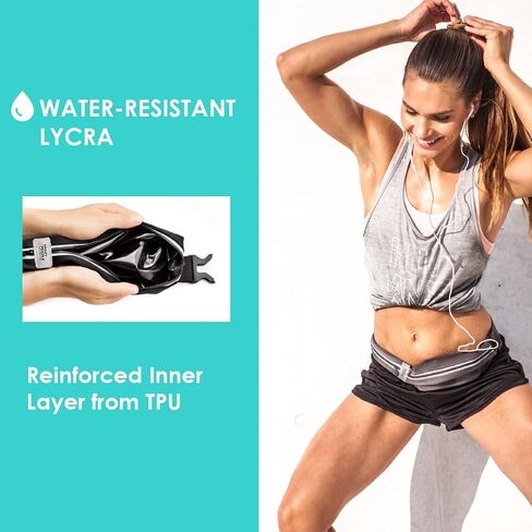 WATER-RESISTANT Running belt FOR MEN, Running fanny pack WOMEN, Running phone holder FITS MOST CELL PHONE, Running waist packs, REFLECTIVE Phone holder for running, Running bag, Money belt in Saudi Arabia