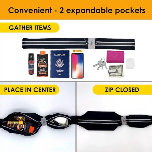 WATER-RESISTANT Running belt FOR MEN, Running fanny pack WOMEN, Running phone holder FITS MOST CELL PHONE, Running waist packs, REFLECTIVE Phone holder for running, Running bag, Money belt in Saudi Arabia