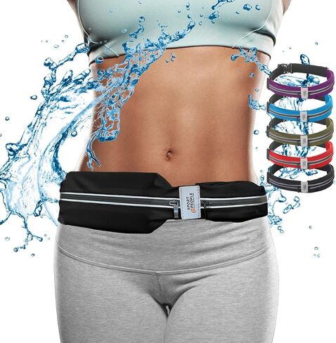 WATER-RESISTANT Running belt FOR MEN, Running fanny pack WOMEN, Running phone holder FITS MOST CELL PHONE, Running waist packs, REFLECTIVE Phone holder for running, Running bag, Money belt in Saudi Arabia