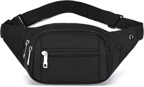 DAITET Crossbody Fanny Pack للرجال والنساء، حقيبة خصر كبيرة وحقيبة الورك مع حزام قابل للتعديل للتمرين في الهواء الطلق والسفر والجري والمشي لمسافات طويلة وركوب الدراجات in Kuwait
