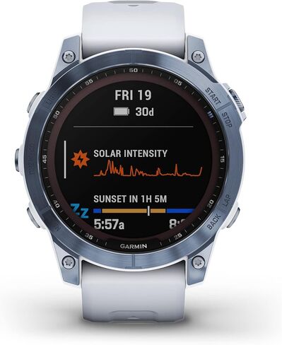 Garmin fenix 7X Sapphire Solar, Larger sized adventure smartwatch, with Solar Charging Capabilities, rugged outdoor watch with GPS, touchscreen, wellness features, black DLC titanium with black band in Saudi Arabia