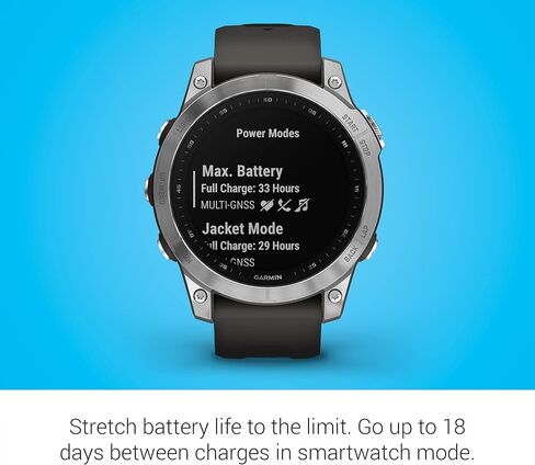 Garmin fenix 7X Sapphire Solar, Larger sized adventure smartwatch, with Solar Charging Capabilities, rugged outdoor watch with GPS, touchscreen, wellness features, black DLC titanium with black band in Saudi Arabia