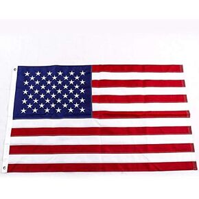 Yafeco الولايات المتحدة 50 نجمة علم القارب المخيط، 16 × 24 بوصة قارب اليخت الراية بحري العلم الأمريكي الأمريكي بالكامل مع خطوط مخيطة، نجوم مطرزة وحلقات نحاسية 12 × 18 بوصة in Kuwait