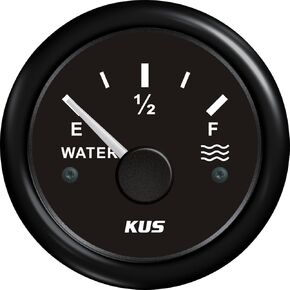 KUS CPWR-BB, 240-33 Ohm, Electric Water Level Gauge, 12V / 24V, 2" (52mm) with Backlight in Kuwait