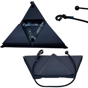WavesRx PWC Fender Bumper for Safe Jet Ski Docking | Patent Pending TriFender Easy-to-Store Folding Design | Protect JetSki from Dock Rash & Scratches | Adjustable Bungee Cord With Hook & Safety Latch
