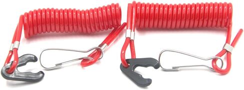ZOOKOTO 2pcs Outboard Replacement Engine Stop Lanyard Motor Safety Rope Kill Switch Key Lanyard for Yamaha Tohatsu Outboard Motors in Saudi Arabia
