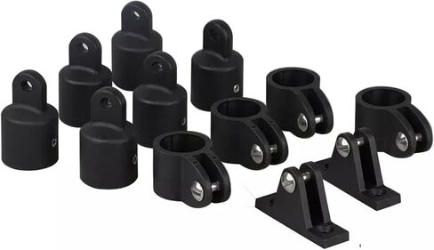 تركيب الأجهزة العلوية للقارب بيميني 7/8 بوصة، 6 × غطاء نهاية العين العلوي بيميني، 4 × شريحة فك بيميني، 2 × مفصلات سطح بيميني مع مسامير in Kuwait