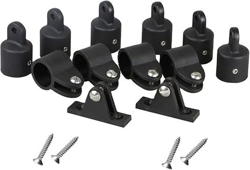 تركيب الأجهزة العلوية للقارب بيميني 7/8 بوصة، 6 × غطاء نهاية العين العلوي بيميني، 4 × شريحة فك بيميني، 2 × مفصلات سطح بيميني مع مسامير in Kuwait