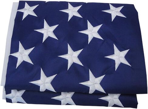 Yafeco الولايات المتحدة 50 نجمة علم القارب المخيط، 16 × 24 بوصة قارب اليخت الراية بحري العلم الأمريكي الأمريكي بالكامل مع خطوط مخيطة، نجوم مطرزة وحلقات نحاسية 12 × 18 بوصة in Kuwait