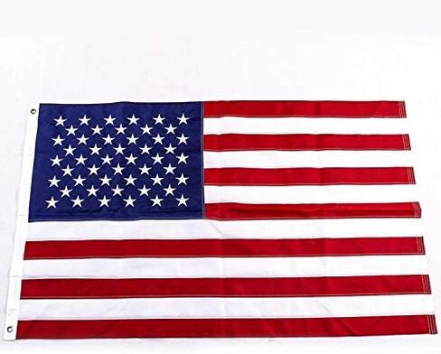 Yafeco الولايات المتحدة 50 نجمة علم القارب المخيط، 16 × 24 بوصة قارب اليخت الراية بحري العلم الأمريكي الأمريكي بالكامل مع خطوط مخيطة، نجوم مطرزة وحلقات نحاسية 12 × 18 بوصة in Kuwait