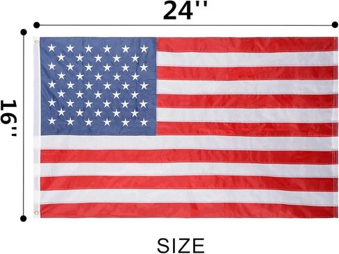 Yafeco الولايات المتحدة 50 نجمة علم القارب المخيط، 16 × 24 بوصة قارب اليخت الراية بحري العلم الأمريكي الأمريكي بالكامل مع خطوط مخيطة، نجوم مطرزة وحلقات نحاسية 12 × 18 بوصة in Kuwait