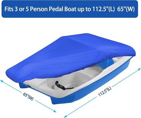 iCOVER Pedal Boat Cover, Fits 3 or 5 Person Pedal Boat Water Proof Heavy Duty Paddle Boat Cover, Black in Saudi Arabia