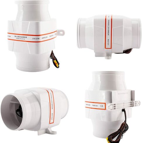 HYDDNice 4" 24V 270 CFM Marine Bilge Air Blower Electric in-Line Marine Bilge Air Blower fit for Boat Marine in Saudi Arabia