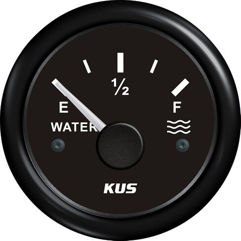 KUS CPWR-BB, 240-33 Ohm, Electric Water Level Gauge, 12V / 24V, 2" (52mm) with Backlight in Kuwait