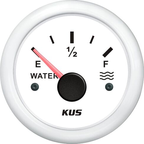 KUS CPWR-BB, 240-33 Ohm, Electric Water Level Gauge, 12V / 24V, 2" (52mm) with Backlight in Kuwait