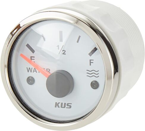 KUS CPWR-BB, 240-33 Ohm, Electric Water Level Gauge, 12V / 24V, 2" (52mm) with Backlight in Kuwait