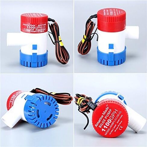 امرين ميد مضخات كهربائية 1100 جالون في الساعة 12 فولت للقوارب والسباكة البحرية (1100 جالون في الساعة 12 فولت) in Kuwait