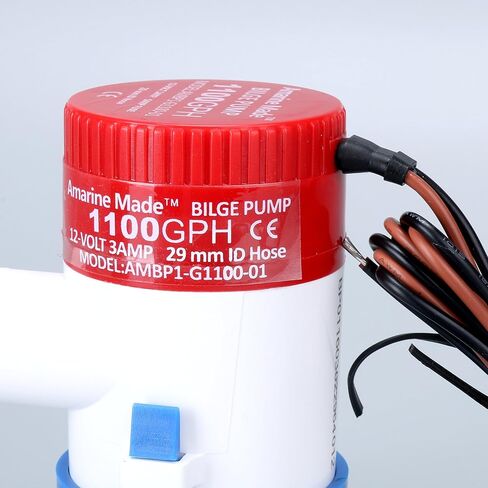 امرين ميد مضخات كهربائية 1100 جالون في الساعة 12 فولت للقوارب والسباكة البحرية (1100 جالون في الساعة 12 فولت) in Kuwait
