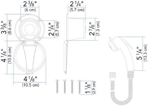 Ambassador Marine Universal Collection All Plastic Recessed Shower, White in Saudi Arabia