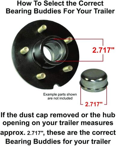 Bearing Buddy Stainless Steel Bearing Protectors (2.717) With Bras - Pair in Saudi Arabia