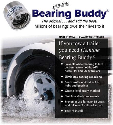 Bearing Buddy Stainless Steel Bearing Protectors (2.717) With Bras - Pair in Saudi Arabia
