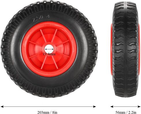 Lixada 1pc 8" / 10" Puncture-Proof Tire Wheel for Kayak Canoe Trolley Cart Replacement Tire in Kuwait