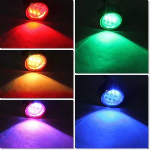 مصباح ليد RGB قابس التصريف - NSLUMO تحت الماء RGB رقاقة Cree متغيرة الألوان 9X3W 27W 1/2" NPT إضاءة صمام ثنائي باعث للضوء للتحكم في الأشعة تحت الحمراء RGB LED قارب بحري ضوء in Saudi Arabia