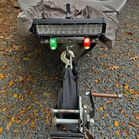 4 مجموعات مصابيح قوس قارب البحرية الأحمر والأخضر مصابيح الملاحة مصابيح الطوارئ لأضواء النسخ الاحتياطي للقارب العائم الكاياك ياخت قارب دنجهي كاتاماران in Kuwait