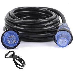 S7 30A 125V Boat Accessories with Threaded Ring ，25 Feet 30A 125V Marine Shore Power Cordsets with LED in Kuwait