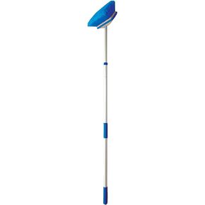 STAR BRITE Deluxe Telescoping Deck Brush Kit - Extendable Aircraft-Grade Aluminum Handle, Soft or Medium Bristles, Floats if Dropped, Ergonomic Design, Multi-Surface Cleaning