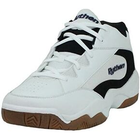 Python Wide (EE) Width Indoor Mid Racquetball (Squash, Indoor Pickleball, Badminton, Volleyball) Shoe (White and Black Colors Available) in Saudi Arabia