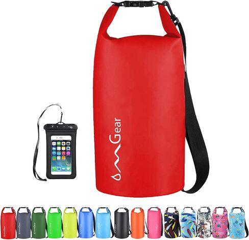 OMGear Waterproof Dry Bag Backpack Phone Pouch 40L/30L/20L/10L/5L Floating Dry Sack for Kayaking Boating Outdoors Activities in Kuwait
