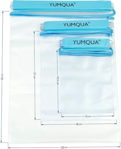 أكياس YUMQUA شفافة مقاومة للماء، حقائب مقاومة للماء وحقائب جافة للكاميرا وخرائط الهاتف المحمول وحقيبة قوارب الكاياك العسكرية وحامل مستندات القوارب in Kuwait