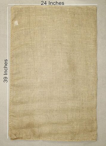 صناعة القطن - حقيبة سباق كيس بطاطس من خيش الجوت - للبالغين والأطفال - متينة وطبيعية - ألعاب رياضية خارجية، عيد ميلاد، عيد الفصح، لم شمل الشواء، ألعاب نزهة في الحديقة، تخزين الحفلات in Kuwait