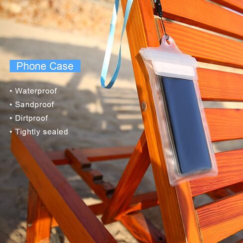 Crenova Waterproof Pouch with Waist Strap 3 Pack IP68 Waterproof Waist Bag Screen Touchable Dry Bag with Adjustable Belt | Vacation Essentials Accessories to Keep Your Valuables Safe and Dry | Perfect for Beach Snorkeling Kayaking Pool Water Park in Saudi Arabia