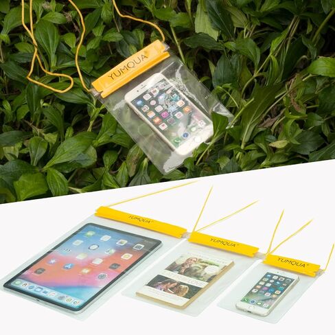 Waterproof Bags Large Size 3 Pack, Clear Watertight Pouch Holder for Document Map Camera Mobile Phone Car Key, fits Kayaking Boating Hiking Water Sports in Saudi Arabia
