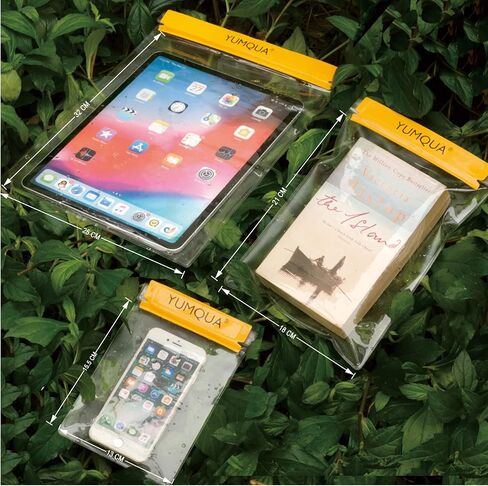 Waterproof Bags Large Size 3 Pack, Clear Watertight Pouch Holder for Document Map Camera Mobile Phone Car Key, fits Kayaking Boating Hiking Water Sports in Saudi Arabia