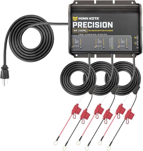 Minn Kota 1834602 MK-460 PCL Precision On-Board Marine Charger, 4 Bank x 15 Amps in Kuwait