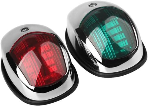 ضوء الملاحة للقوارب من Sebnux، أضواء الملاحة البحرية، ضوء القوس للقوارب LED. مثالية للقوارب العائمة والصغيرة (مطلية بالفضة) in Kuwait