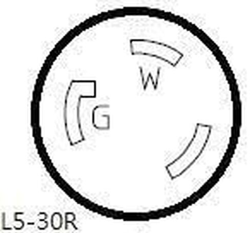 S7 30A 125V ملحقات القوارب مع حلقة ملولبة، 25 قدم 30A 125V مجموعات الطاقة للشاطئ البحري مع LED in Kuwait