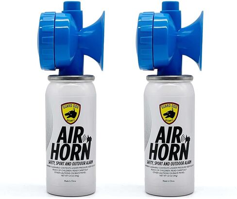 Guard Dog Security Air Horn for Boating, Sporting events & Outdoor alarm - Very Loud Canned Boat Accessories - 120 dB can be heard 1 mile away - 1.4oz Can (1.4 oz With horn) in Saudi Arabia