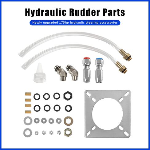 بي بي اتش طقم نظام توجيه خارجي هيدروليكي 175 حصان من نيو مارين بوت مع عجلة قيادة واسطوانة هيدروليكية ومضخة خوذة وانابيب in Kuwait