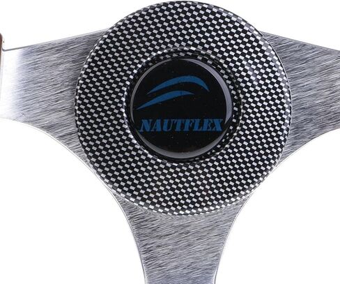 Dolity 12.6-inch Aluminum Alloy Boat Pontoon Steering Wheel Marine Accessories 3 Spoke 3/4" Shaft PU Carbon Fiber Steering Wheel Compatible for Marine Boats, Vessels, Yacht, Pontoon Boat in Saudi Arabia