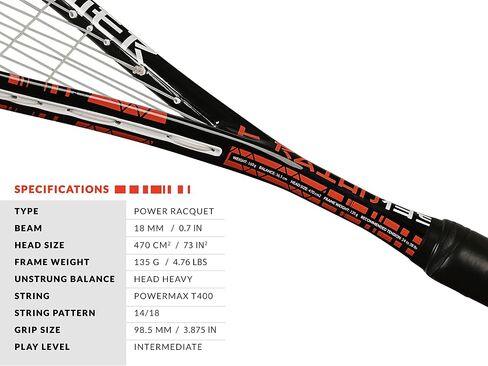 TANSO Limited Edition RAION 135 Graphite Squash Racquet in Saudi Arabia