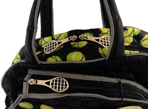 ModaMoo Womens Reflective Tennis Bag, Designed in New York, Black in Kuwait