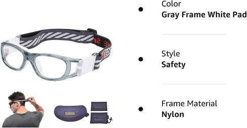 Kids Sports Glasses Basketball Football Safe Training Goggles Anti Fog 7-12 in Kuwait
